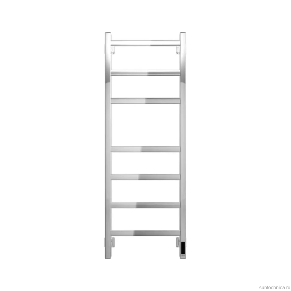 Полотенцесушитель электрический Grota Nosto 430х1200 NP EL 120x45 см, подключение справа, слева, скрытое подключение справа, глянцевый хром, лесенка