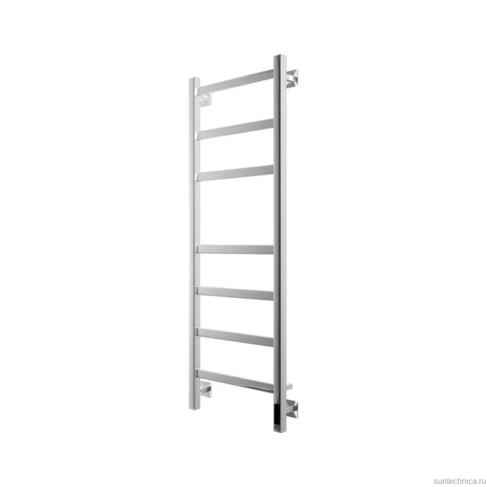 Полотенцесушитель электрический Grota Nosto 430х1200 NP EL 120x45 см, подключение справа, слева, скрытое подключение справа, глянцевый хром, лесенка