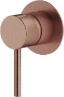 Встраиваемый смеситель для душа и ванны Plumberia Selection Ixo XO1111RS С ВНУТРЕННЕЙ ЧАСТЬЮ, брашированная медь