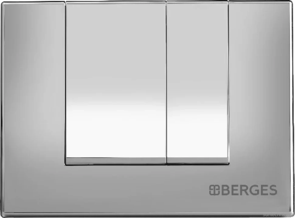 Кнопка смыва Berges Novum S3 хром, глянец