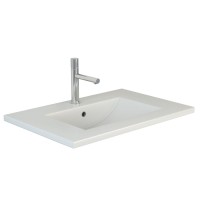 Тумба с раковиной Emmy Вега 70 напольная, белая