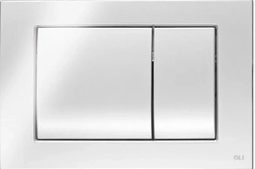 Кнопка смыва OLI Metal dual 656006 хром матовый, антивандальная