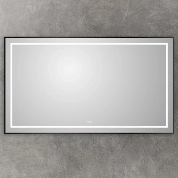 Зеркало BelBagno Kraft 80x140, с подсветкой, с подогревом, черный
