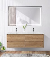 Зеркало BelBagno Kraft 80x140, с подсветкой, с подогревом, черный