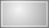 Зеркало BelBagno Kraft 80x140, с подсветкой, с подогревом, черный