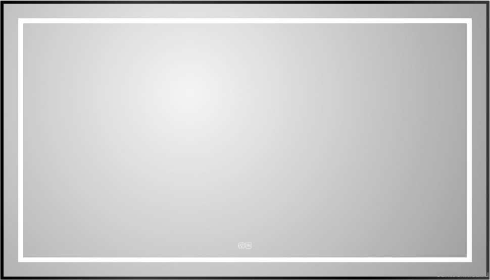 Зеркало BelBagno Kraft 80x140, с подсветкой, с подогревом, черный