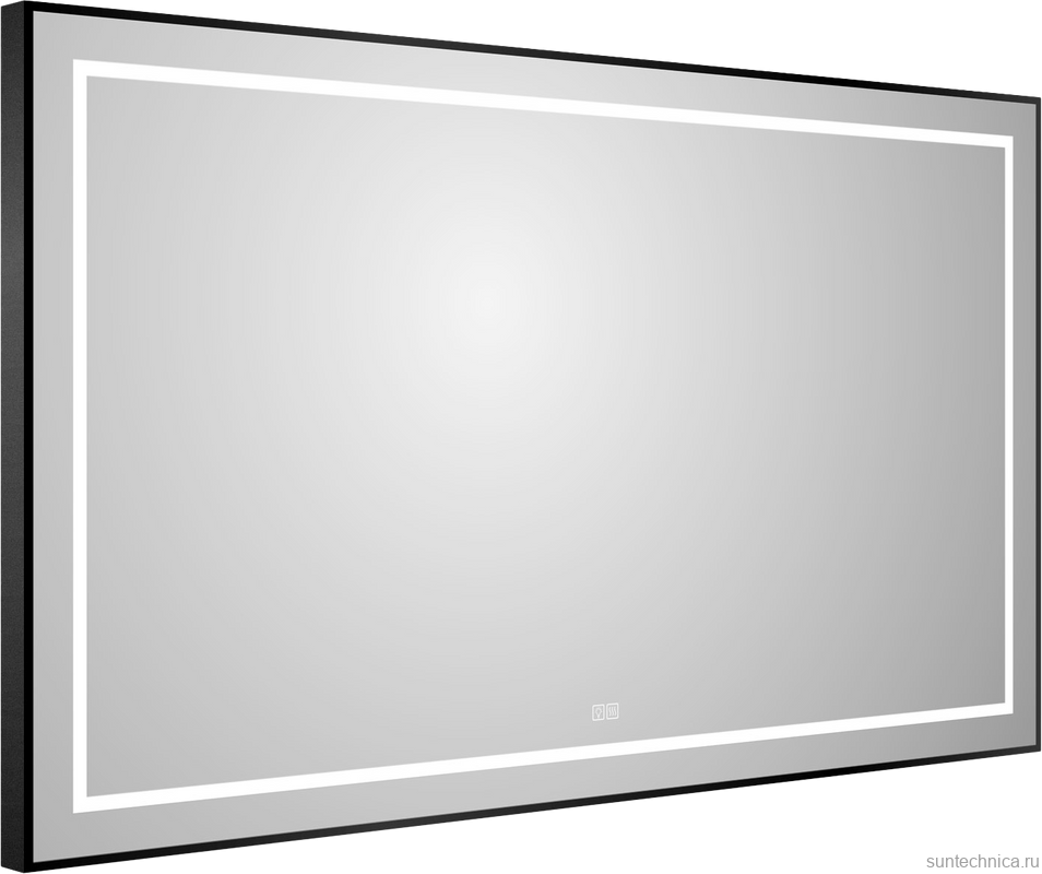 Зеркало BelBagno Kraft 80x140, с подсветкой, с подогревом, черный