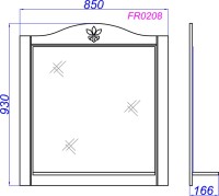 Мебель для ванной комнаты Aqwella Franchesca 85