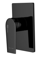 Встраиваемый смеситель для душа и ванны Wasserkraft Glan 6651 С ВНУТРЕННЕЙ ЧАСТЬЮ, черный глянец