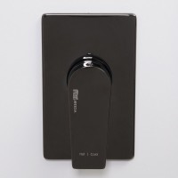 Встраиваемый смеситель для душа и ванны Wasserkraft Glan 6651 С ВНУТРЕННЕЙ ЧАСТЬЮ, черный глянец