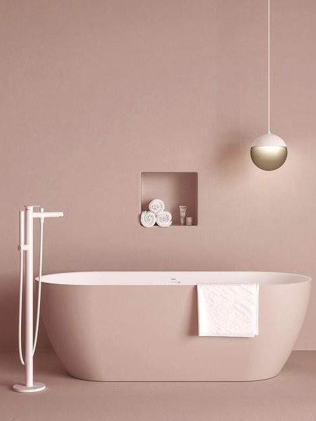 Напольный смеситель для ванны с душем Ravak Spring SG 080.10WHM белый матовый