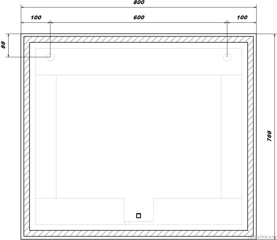 Мебель для ванной комнаты SanStar Riana 80 подвесная, дуб крафт золотой, раковина Moduo 80