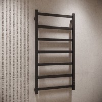 Полотенцесушитель электрический EWRIKA Пенелопа КВ7 100х50, черный матовый