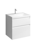 Тумба под раковину без столешницы Grossman Меркадо 60 подвесная, матовая белая