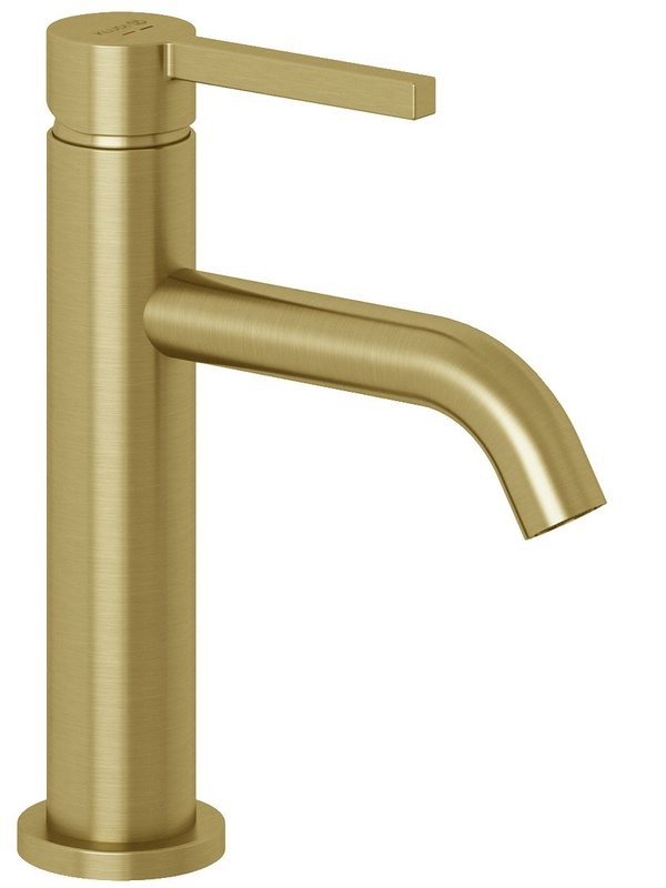 Смеситель для раковины Kludi Nova Fonte Pura 20028N015 брашированное золото PVD