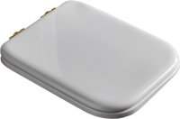 Унитаз-компакт напольный Kerasan Waldorf бачок 418101, белый, с микролифтом, петли бронза