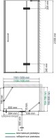 Душевой уголок Wasserkraft Aller Black 10H06RBLACK 120x80 см