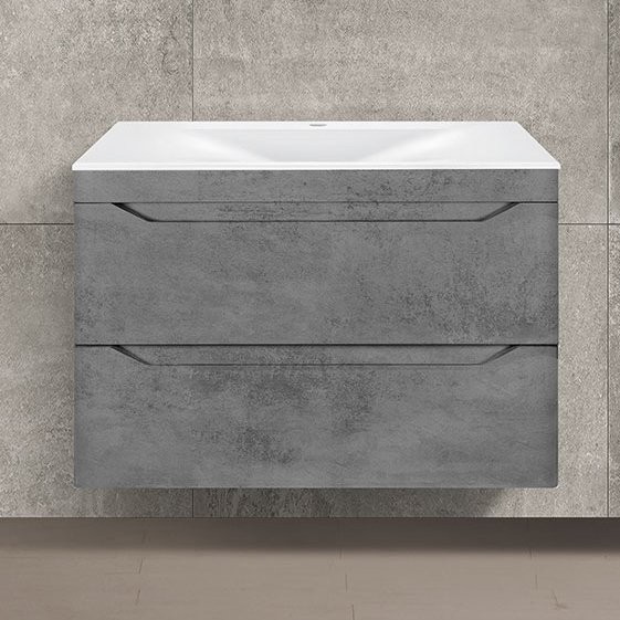 Тумба под раковину Vincea Fine 80, подвесная, бетон
