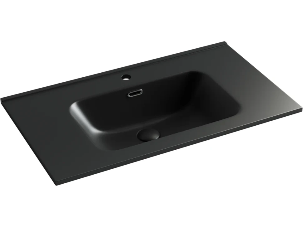 Мебель для ванной комнаты Sancos Urban 80 дуб чарльстон, черная раковина CN7005MB