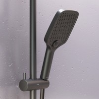 Душевая стойка Damixa Gala 953770300 с гигеническим душем, черная матовая