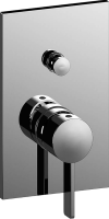 Встраиваемый смеситель для душа и ванны Paffoni Rock RO018CR С ВНУТРЕННЕЙ ЧАСТЬЮ, хром