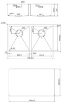 Мойка кухонная IDDIS Edifice EDI75G2i77 графитовая