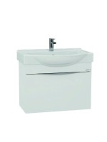 Тумба под раковину без столешницы Onika Навиа 65 подвесная, глянцевая белая