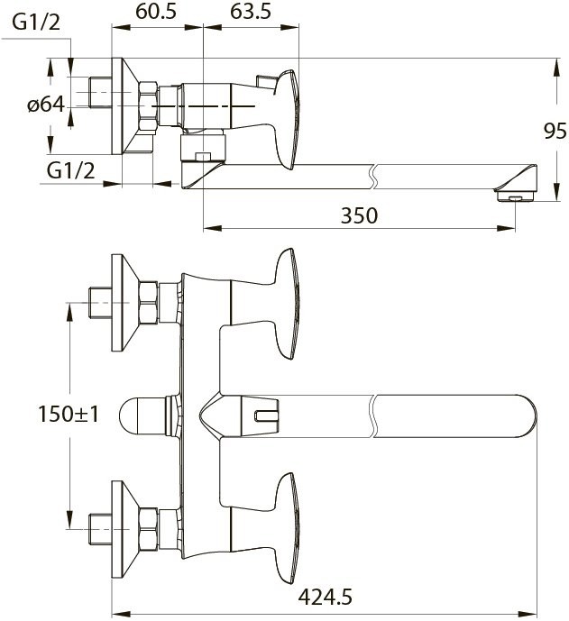 Универсальный смеситель IDDIS Copter COPSBL2I10WA