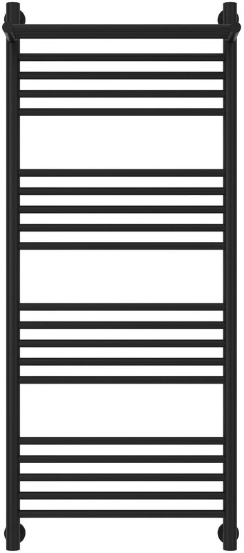 Полотенцесушитель водяной Сунержа Богема 1П + 120x50, черный матовый, с полкой