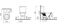 Унитаз-компакт напольный Norm Fit Duroplast 9844B099-7205