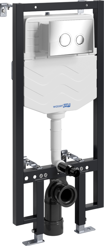 Система инсталляции для унитазов Wasserkraft Vils 56TLT.010.ME.CH01 с кнопкой смыва хром