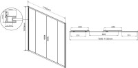 Душевой уголок Vincea Garda VSR-1G28017CL 170x80 см, профиль хром, стекло прозрачное