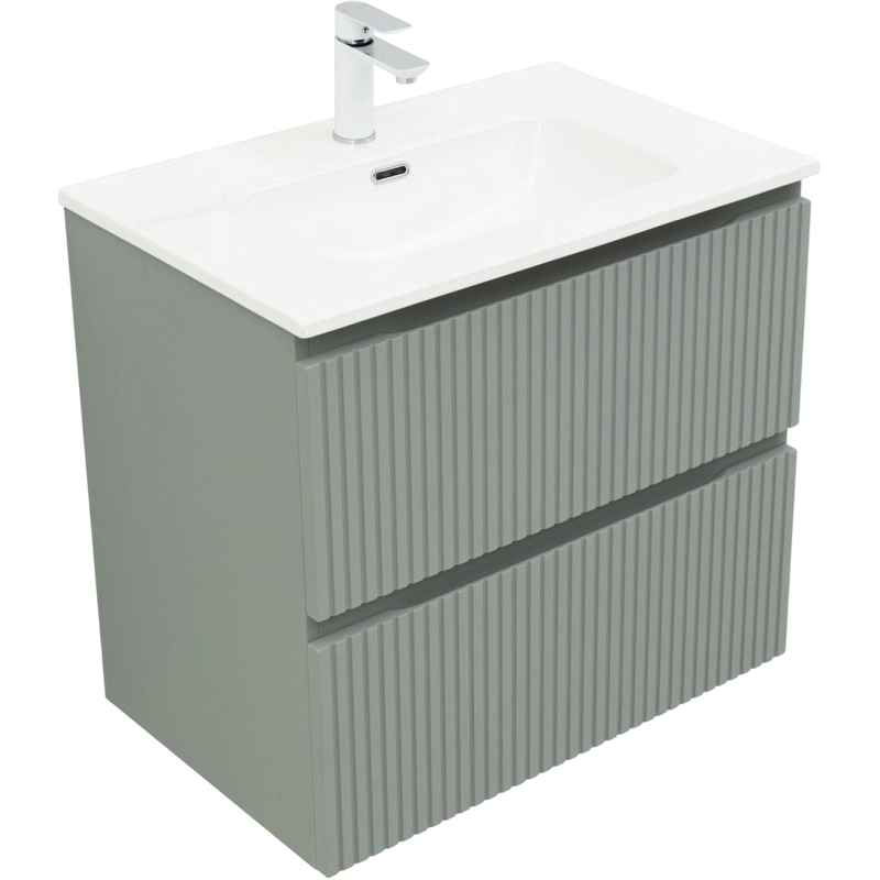 Мебель для ванной комнаты Aquanet Джейн (Flat) 70 подвесная, мисти грин