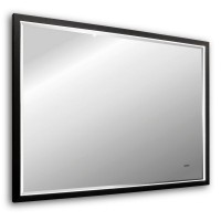 Зеркало Abber See AG6110SCL-0.8 80х60 см, с подсветкой, черное