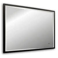 Зеркало Abber See AG6110SCL-0.8 80х60 см, с подсветкой, черное