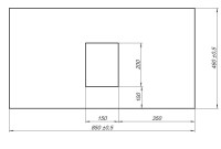 Мебель для ванной комнаты Allen Brau Infinity 85 1+1, подвесная, папирус матовый, столешница серый структ