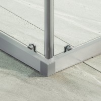 Душевой уголок Maybahglass MGY-1323-5 90х90 см, профиль матовый хром, стекло прозрачное