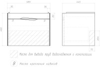 Тумба под раковину без столешницы Velvex Krona 60 серый камень Тумба под раковину без столешницы Velvex Krona 60 серый камень