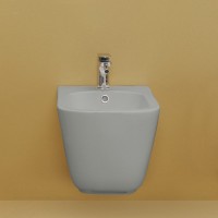 Биде подвесное Kerasan Tribeca 512559 grigio matt