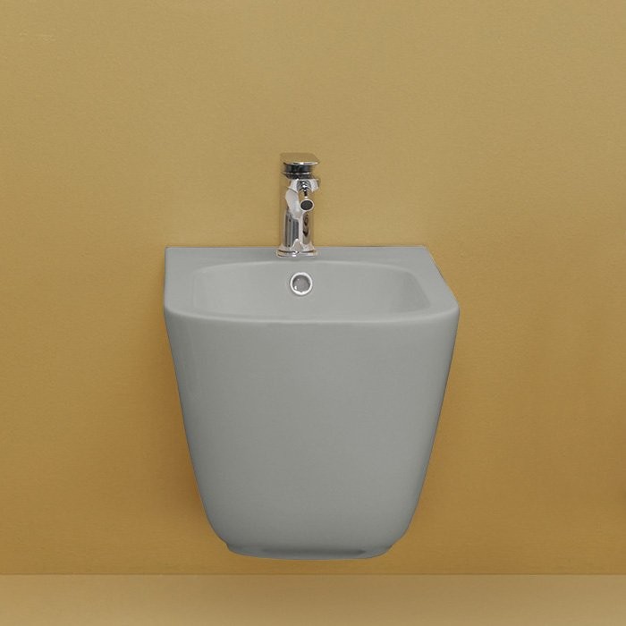 Биде подвесное Kerasan Tribeca 512559 grigio matt