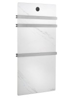 Полотенцесушитель электрический Wonzon & Woghand WW-A503-BR белый мрамор, брашированный никель