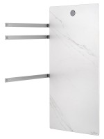 Полотенцесушитель электрический Wonzon & Woghand WW-A503-BR белый мрамор, брашированный никель