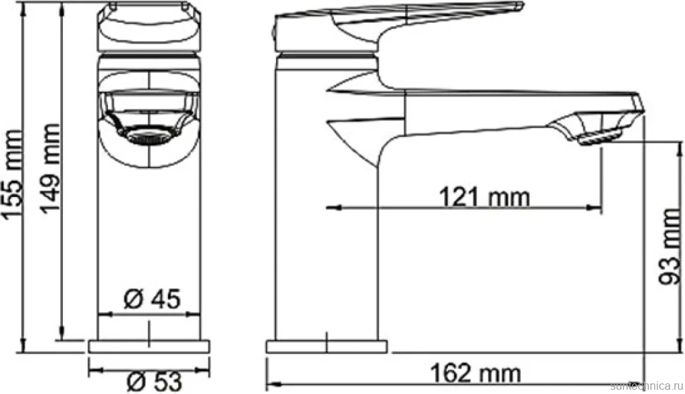 Смеситель для раковины Wasserkraft Aisch 5503