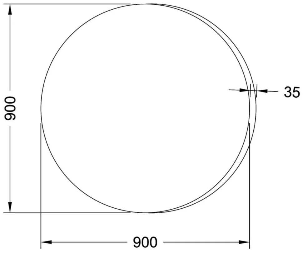 Зеркало Sanvit АРТ 90