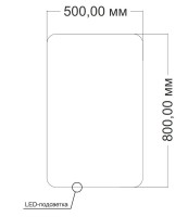 Зеркало Vincea VLM-3BE5008 50x80, с подсветкой