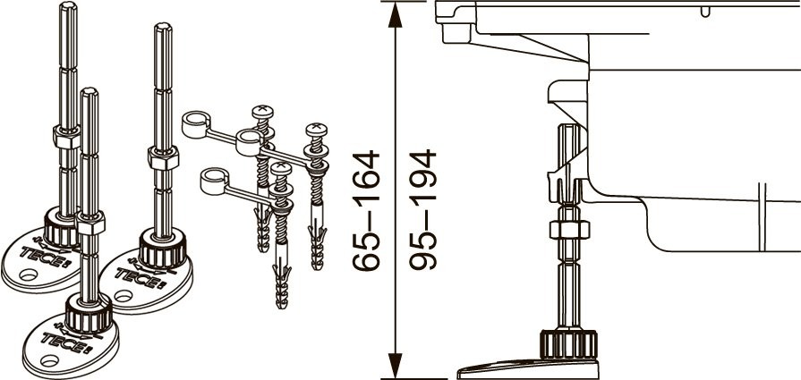 Душевой трап (лоток) TECE Drainprofile 670810 80 см хром