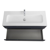 Тумба с раковиной Cezares Duet 120 grafito, раковина Cezares CZR-8073-120