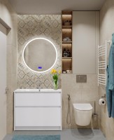 Тумба с раковиной BelBagno Kraft 100 напольная, bianco opaco, раковина LOV-1000-LVB