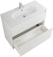 Тумба с раковиной BelBagno Kraft 100 напольная, bianco opaco, раковина LOV-1000-LVB