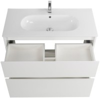 Тумба с раковиной BelBagno Kraft 100 напольная, bianco opaco, раковина LOV-1000-LVB